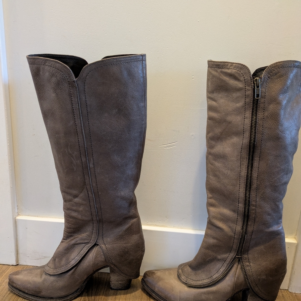 Leather Francesco Morichetti Boots 40 - Picture 2 of 6